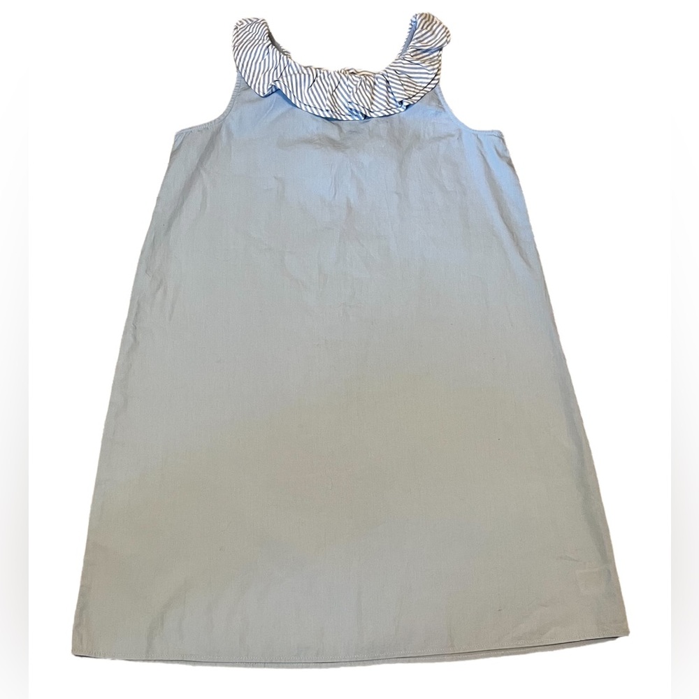 Crown & Ivy Kids Blue Dress with Striped Bow size 12